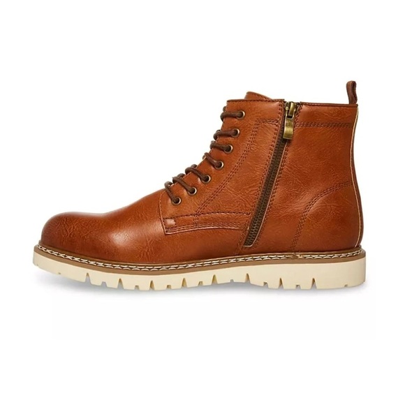 Steve Madden Men's Cognac Lightweight Lace-Up Bowery Chukka Ankle Boots NEW/NWT! - Picture 1 of 6
